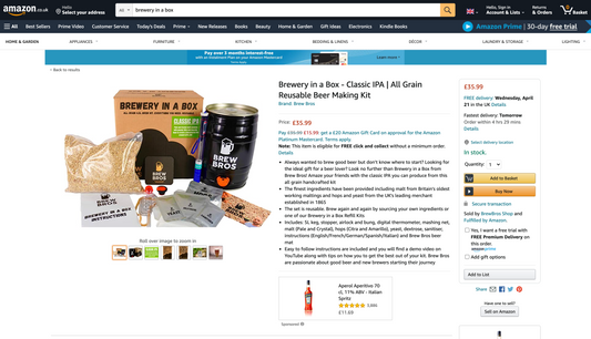 Brewery in a Box Hits Amazon Prime!